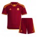 Dječji Nogometni Dres AS Roma Lorenzo Pellegrini #7 Domaci 2023-24 Kratak Rukav (+ Kratke hlače)
